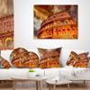 Designart Colosseum in Rome Landscape' Monumental Throw Living Room, Sofa, High Quality Pillow Insert + Cushion Cover Printed On Both Side 16 in. x 16 in view 3