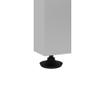 Bestar Universel 48W Table Desk with Square Metal Legs in bark Grey view 3