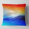 3D Mix of Red Blue Yellow' Abstract Throw Pillow & Cushion Pillow Cover for Living Room, Sofa view 1