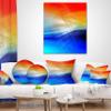 3D Mix of Red Blue Yellow' Abstract Throw Pillow & Cushion Pillow Cover for Living Room, Sofa view 3