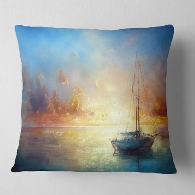Designart Pier' Seascape 18" x 18"