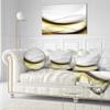 Abstract Golden Waves' Abstract Round Throw Pillow & Round Cushion Pillow Cover for Living Room, Sofa view 2