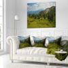 Amazing Visitor Mountains' Landscape Photo Throw Pillow & Cushion Pillow Cover for Living Room, Sofa view 2