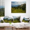 Amazing Visitor Mountains' Landscape Photo Throw Pillow & Cushion Pillow Cover for Living Room, Sofa view 3