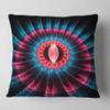 Designart Abstract Colorful Fractal Flower' Floral Throw Living Room, Sofa, High Quality Pillow Insert + Cushion Cover Printed On Both Side 16 in. x 16 in view 1