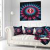 Designart Abstract Colorful Fractal Flower' Floral Throw Living Room, Sofa, High Quality Pillow Insert + Cushion Cover Printed On Both Side 16 in. x 16 in view 2