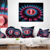 Designart Abstract Colorful Fractal Flower' Floral Throw Living Room, Sofa, High Quality Pillow Insert + Cushion Cover Printed On Both Side 16 in. x 16 in view 3
