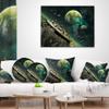 Alien Planet' Abstract Throw Pillow & Cushion Pillow Cover for Living Room, Sofa view 3