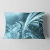 Designart Fractal 3D Light Blue Collision' Contemporary 12" x 20" view 1
