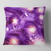 3D Purple Texture Pattern' Abstract Throw Pillow & Cushion Pillow Cover for Living Room, Sofa view 1