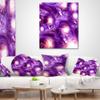 3D Purple Texture Pattern' Abstract Throw Pillow & Cushion Pillow Cover for Living Room, Sofa view 3