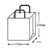  Pack Takeyama XZT69924 Handbag, Paper Bags, H Flat 2214, Unbleached, 50 Sheets view 4