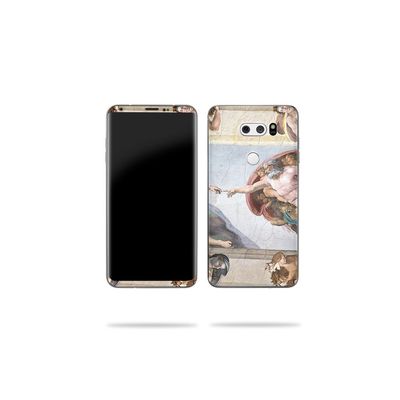 MightySkins Skin Compatible with LG V30 - Creation of Adam | Protective, Durable, and Unique Vinyl Decal wrap Cover | Easy to Apply, Remove, and Change Styles | Made in The USA