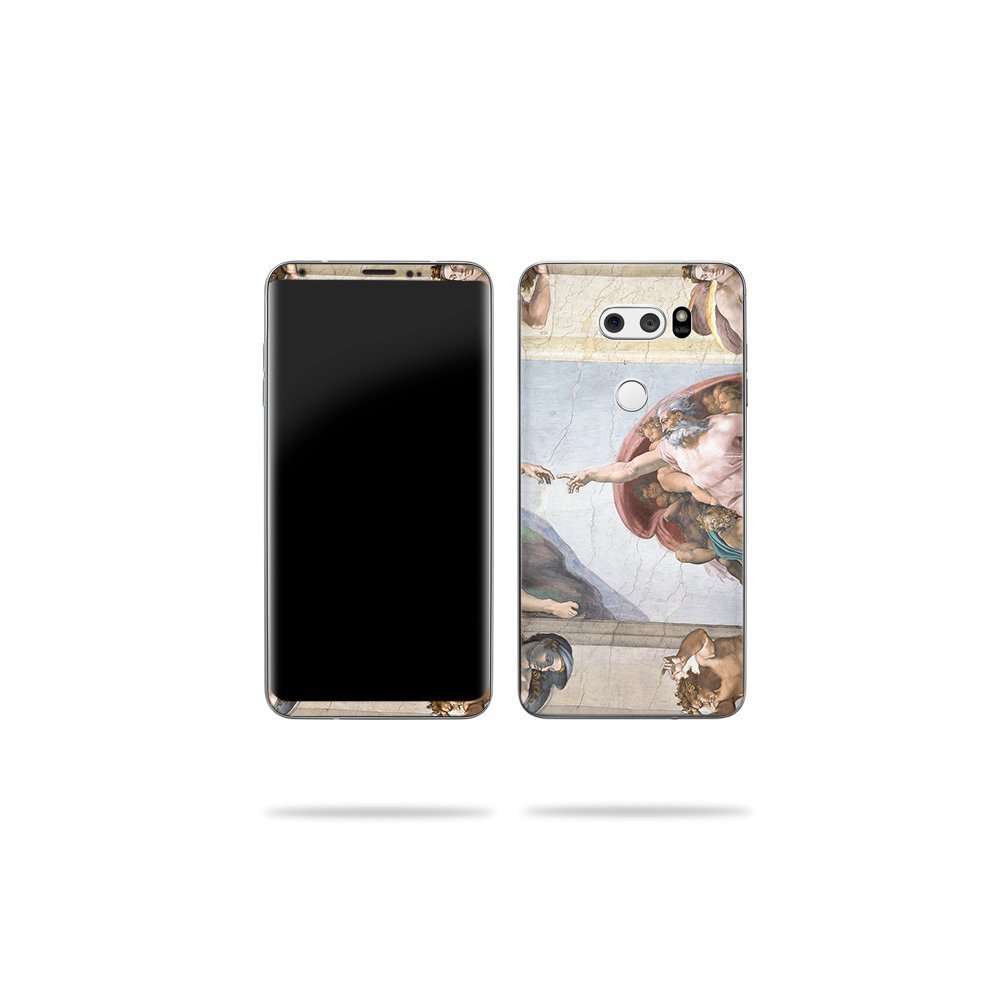 MightySkins Skin Compatible with LG V30 - Creation of Adam | Protective, Durable, and Unique Vinyl Decal wrap Cover | Easy to Apply, Remove, and Change Styles | Made in The USA