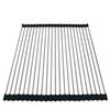 Ahyuan Roll up Dish Drying Rack Over The Sink Kitchen Roll up Sink Drying Rack Portable Dish Drainer Foldable Dish Drying Rack (Black, 20.5''X16.9'') view 1
