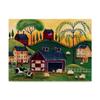 Trademark Fine Art Sunrise Red Quilt Barn by Cheryl Bartley, 35x47-Inch view 1