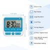 24-Hours Digital Kitchen Timer, Upgraded 12-Hour Display Clock, Big Digits, Loud Alarm, Magnetic Backing Stand, Count-Up & Count Down, Kids Timers for Cooking Baking Classroom Teachers Games(4 Pack) view 3