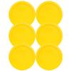 Pyrex 7201-PC 4 Cup Meyer Lemon Yellow Food Storage Replacement Lids (6-Pack) - Made in USA view 1