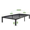 45MinST 14 Inch Reinforced Platform Bed Frame/3500lbs Heavy Duty/Easy Assembly Mattress Foundation/Steel Slat/Noise Free/No Box Spring Needed, Twin view 3