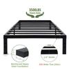 45MinST 14 Inch Reinforced Platform Bed Frame/3500lbs Heavy Duty/Easy Assembly Mattress Foundation/Steel Slat/Noise Free/No Box Spring Needed, Twin view 4