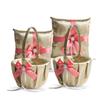 Alex Emotions Gold & Coral Wedding Ring Bearer Pillow and Flower Girl Basket Set  Satin & Ribbons  Pairs Well with Most Dresses & Themes  Splendour Every Wedding Deserves view 1