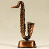 Miniature Saxophone Replica Die Cast Pencil Sharpener - Collectible Bronze Music Figurine - Musician Gift view 3