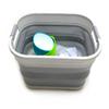 SAMMART 19.5L Set of 2 Collapsible Laundry Basket with Lid - Foldable Pop Up Storage Container/Organizer - Portable Washing Tub - Space Saving Hamper/Basket with Lid (2, Grey) view 4