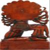 Exotic India Goddess Mahakali - Brass Statue - Color Double Chola Color view 3