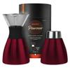 asobu Insulated Pour Over Coffee Maker (32 oz.) Double-Wall Vacuum, Stainless-Steel Filter and Take on the Go Carafe (Burgundy) view 1