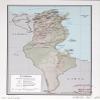 18" x 24" 1967 Map Of Tunisia Railroads Roads view 1