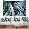 Designart ' 3D Green Black' Abstract Tapestry Blanket Dcor Wall Art for Home and Office, Created On Lightweight Polyester Fabric x Large: 92 in. x 78 in view 1