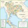 Gifts Delight Laminated 24x32 Poster: Thailand Political map view 1