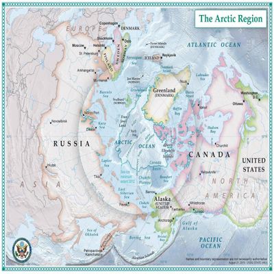 Gifts Delight Laminated 31x24 Poster Political Map of The Arctic.pdf