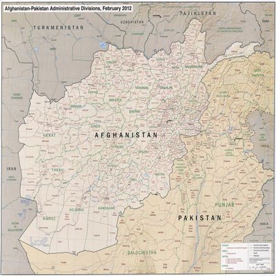 Gifts Delight Laminated 30x24 Poster: Political Map - 100 Afghanistan Map Blank Political Afghanistan Blank Map of Europe and Asia No Borders