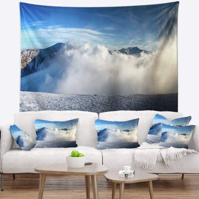 Designart Beautiful Winter Landscape, X-Large/92 x 78"