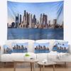 Designart ' Boston Skyline Panorama' Cityscape Photo Tapestry Blanket Dcor Wall Art for Home and Office x Large: 92 in. x 78 in view 1