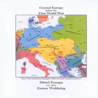 Gifts Delight Laminated 24x31 Poster: Ww1 - Europe Map no Borders Images