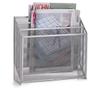 Newspaper Stand Mesh, Silver, ca. 32 x 9 x 29, 5 cm view 2
