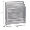 Newspaper Stand Mesh, Silver, ca. 32 x 9 x 29, 5 cm view 4