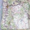 Gifts Delight Laminated 29x24 Poster: Road Map - Map of Oregon - 100 More Photos view 1