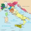 Gifts Delight Laminated 24x29 Poster Map of Italy 1494-fr view 1