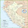 Gifts Delight Laminated 24x30 Poster: Peru high politicalphysical map view 1