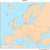 Gifts Delight Laminated 24x25 Poster: Physical Map - Europe Map with Cities - Blank Outline map of Europe- view 1