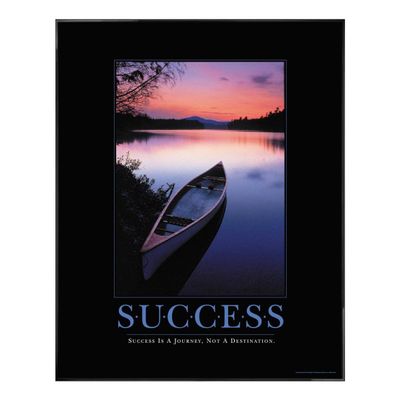 Gifts Delight Laminated 20x20 Poster: Classic Motivational Posters - Success Canoe Motivational Poster - All Motivational Posters