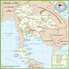 Gifts Delight Laminated 24x30 Poster: Thailand Road map view 1