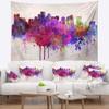 Designart ' Boston Skyline' Cityscape Tapestry Blanket Dcor Wall Art for Home and Office, Created On Lightweight Polyester Fabric x Large: 92 in. x 78 in view 1