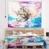 Designart Blue Paper Flower and Flame, X-Large/92 x 78" view 1