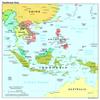 Gifts Delight Laminated 24x28 Poster: Large Scale Political Map of Southeast Asia with Capitals - 1997 view 1
