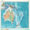 Gifts Delight Laminated 37x24 Poster: Australia and Oceania Large Detailed Physical map in RussianMaps of All view 1