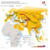 Gifts Delight Laminated 31x24 Poster: Economic Map - InfographicChina Mapping Silk Road Initiative - China Mapping - Publications - Mercator view 1